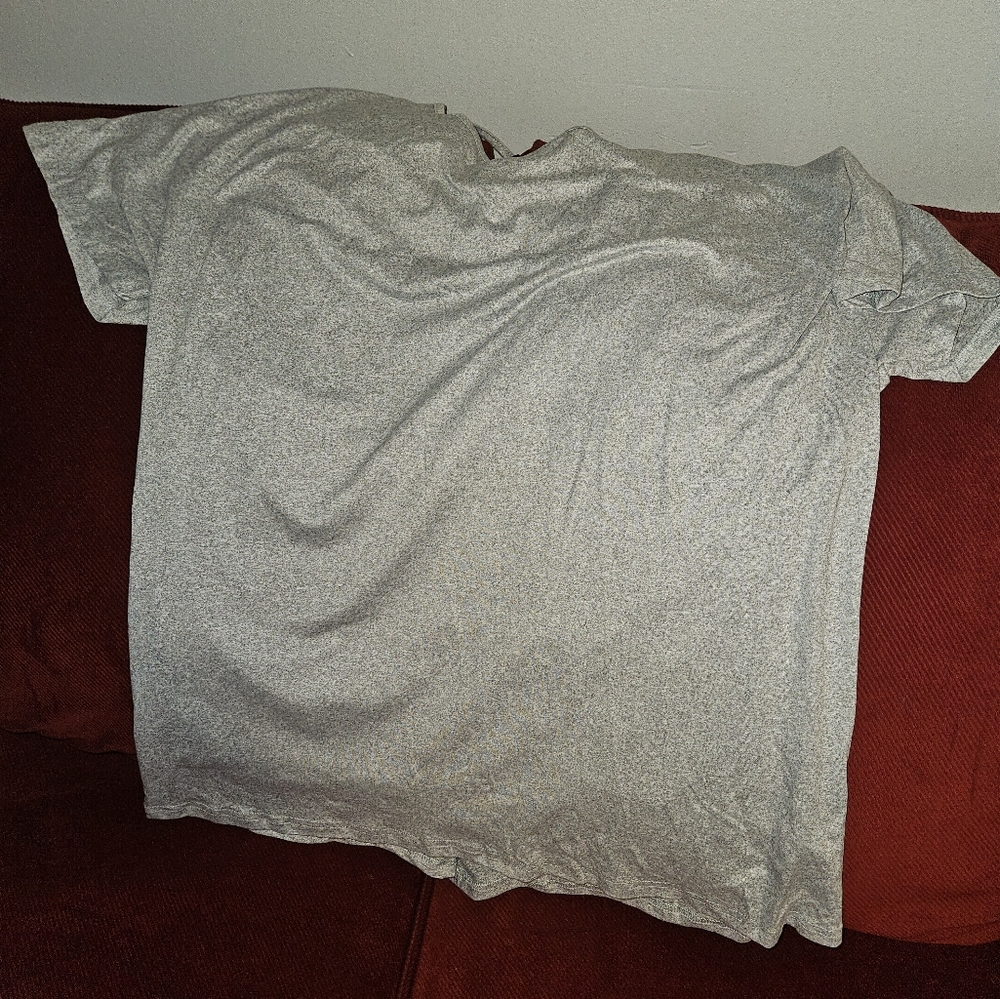 Gray Boxy Relaxed Short Sleeve T-Shirt